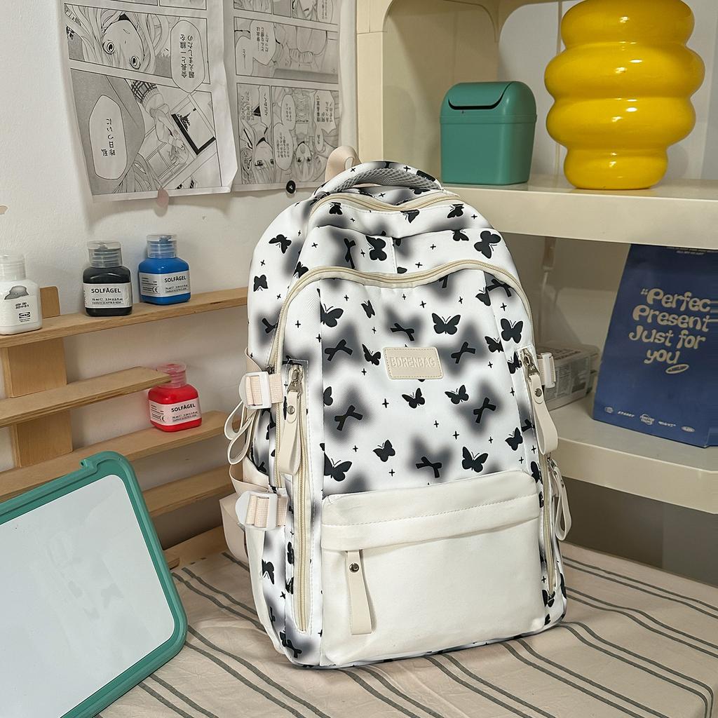 Schoolbag High Value Japanese Bow Shoulder Small Fresh Mori School Bag Women Lightweight Burden Reduction Large Capacity Travel Bag