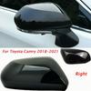 For Toyota Camry 2018- Black Car Right Side Rearview Mirror Cover Trim Cap