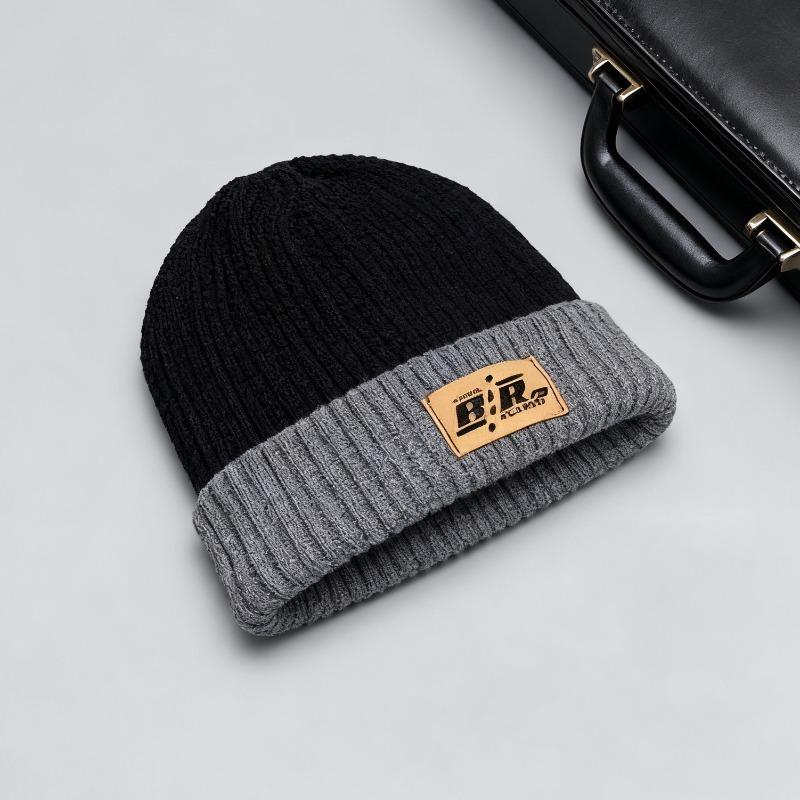 Winter Keep Warm Double Sided Knitted Mao Line Hat Men Women Autumn and Winter Versatile Ear Protection Baotou No Eaves Knitted Cap