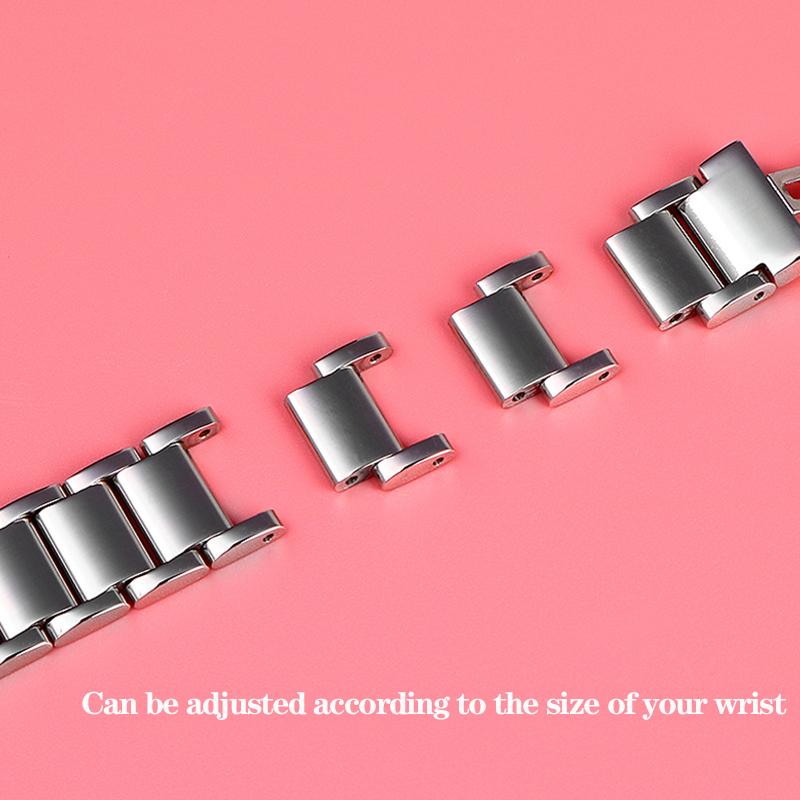 ONEStainless Steel Watchband For MK Three-Eye Watch MK6985/6986 MK2425/2433 Notch Strap Metal Watch Chain 16x8mm 18x10mm 20x12mmMN