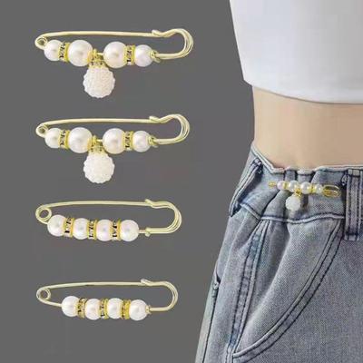 Jewelry Gift Lapel Pins Accessories Waist Tightening Pin Clothing Brooches Set Dress Shawl Clips Waist Pin Brooch Waistband Pin