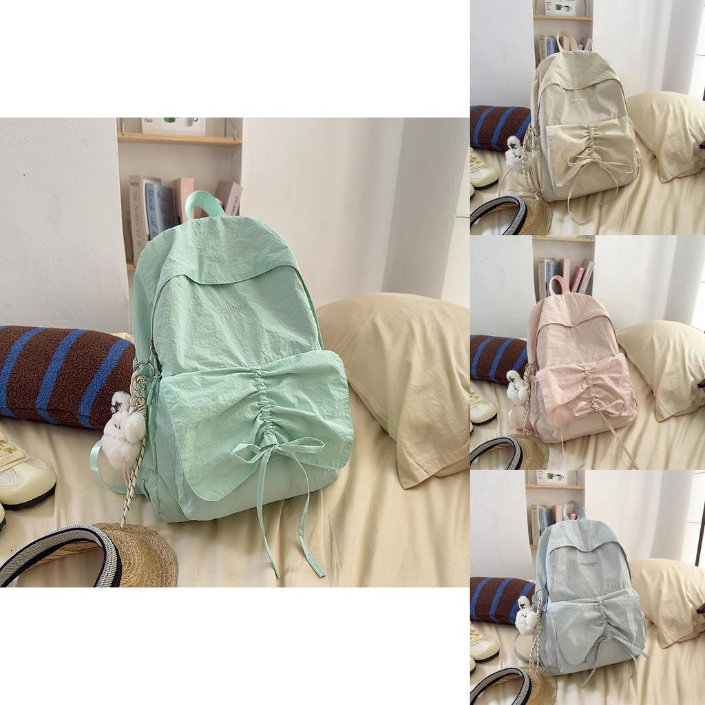 College Style Girls Backpack Summer Nylon Minimalist Design Casual Daypack With Comfortable Shoulder Straps
