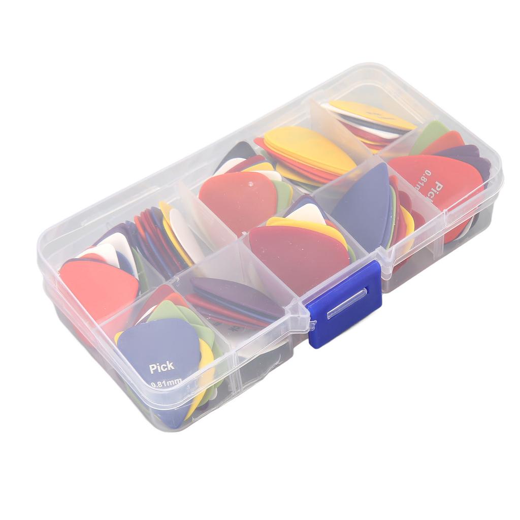 100Pcs Guitar Pick Set ABS Frosted Anti Slip Portable Professional Guitar Pick Replacement