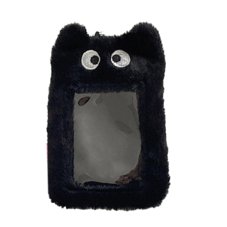 Cartoon Plush Photocard Holder Korean Card Holder Keychain Picture Storage Case