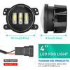 4 Zoll LED Nebelscheinwerfer Fahrlicht Zusatzleuchten Off Road Auto Nebelleuchte Für Wrangler JK Dodge Citroen Ford Honda Suzuki