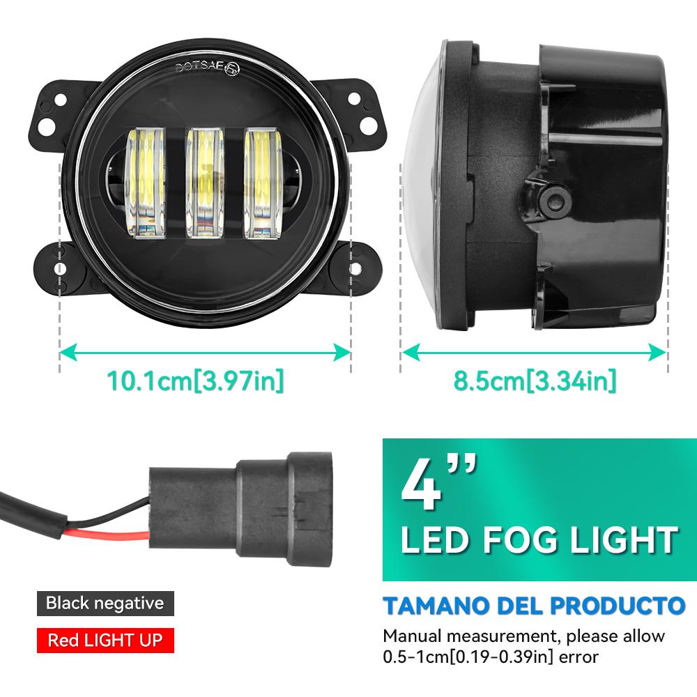 4 Zoll LED Nebelscheinwerfer Fahrlicht Zusatzleuchten Off Road Auto Nebelleuchte Für Wrangler JK Dodge Citroen Ford Honda Suzuki