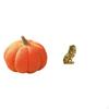 Halloween Pumpkin Sofa Cushion And Small Lion Statue Modern Sculpture Ornament for Bedroom Bed Room