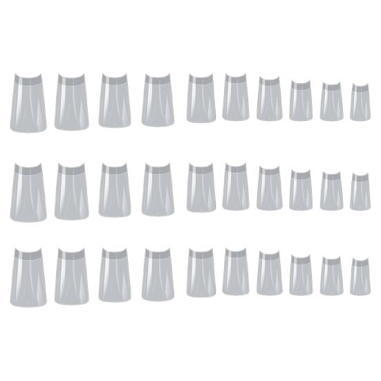 500Pcs Gefälschte Volle Einfach Abnehmbare zu Paste Nägel Langlebige Abdeckung Breite Französisch FALSCHE Nagel