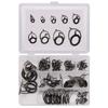 85PCS/SET Fishing Rod Guide Tip Repair Kit Set DIY Eye Rings Stainless Steel Frames Ceramics Guide Ring