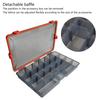 Grids Fishing Tackle Box Water Proof Seal Fishing Tool Storage Box Lures Baits Storage Case with Adjustable Compartments