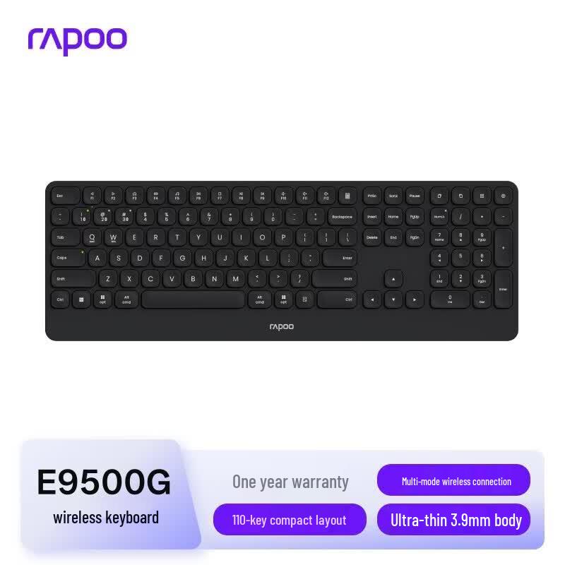 Rapoo E9500G Upgraded Multi-Mode Wireless Keyboard