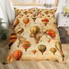 Air Balloon Duvet Cover Sets For Kids Queen King Size Lightweight Down Room Decor 2 Pillowcases And 1 Duvet Cover No Quilt