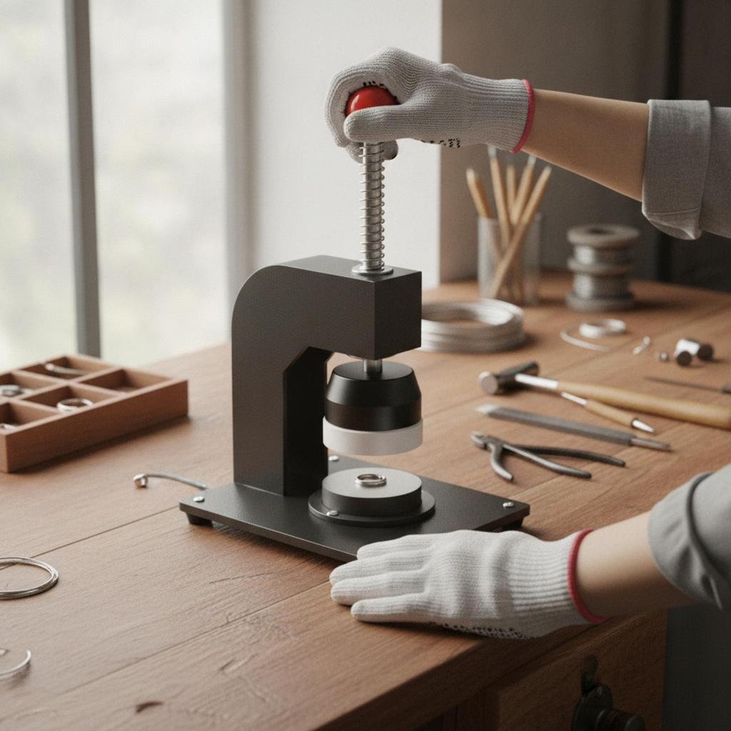 Jewelry Flattening Tool Precision Press Desktop for Workshops