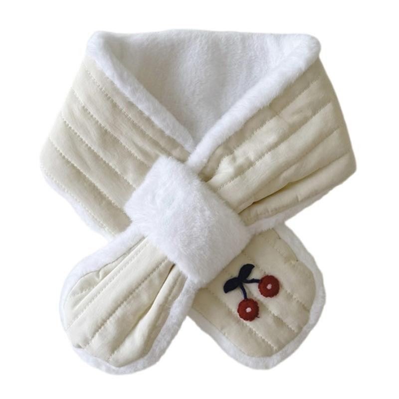 Children s Warm Scarf/Mittens for Cold Weather Adorable Long Muffler Neck Warmer/Neck Hanging Gloves for Outdoor Play