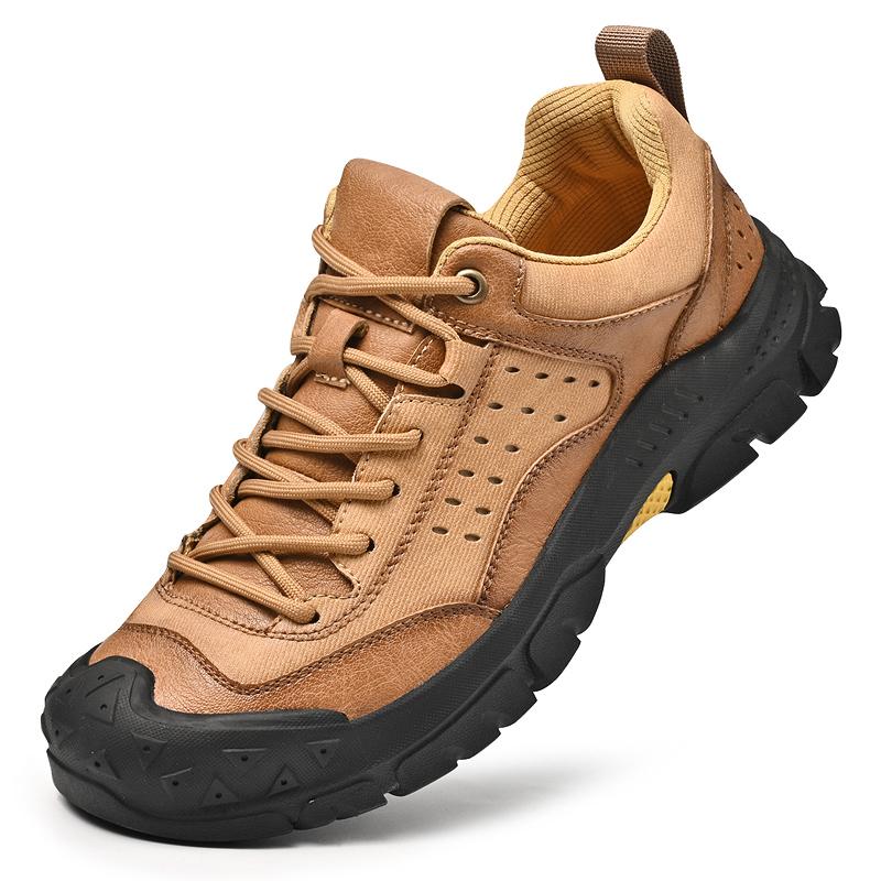 

Модные высококачественные мужские кожаные повседневные походные туфли на плоской подошве, дизайнерские мягкие прогулочные туфли на шнуровке, мужские удобные нескользящие туфли, большой размер 38-46 46 коричневый