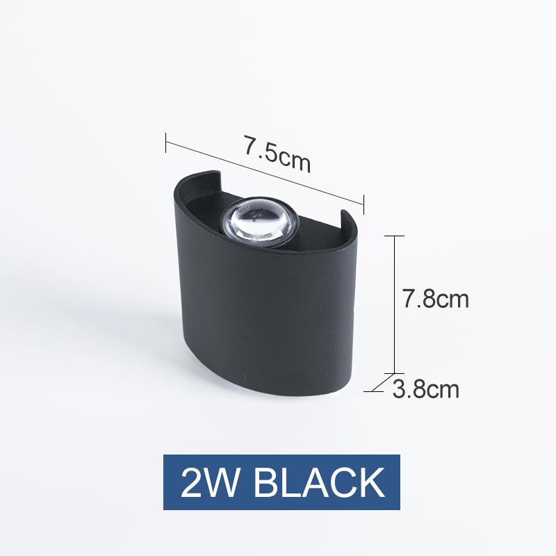 

MARPOU светодиодный настенный светильник наружный IP65 водонепроницаемый вверх 2/4/6/8/10 Вт AC110-265 В настенные светильники вниз светящееся освещение крыльца/сада декор Cool White(5500-7000K)