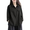ZANZEA Women Casual Turn Down Collar Loose Long Sleeve Blouse