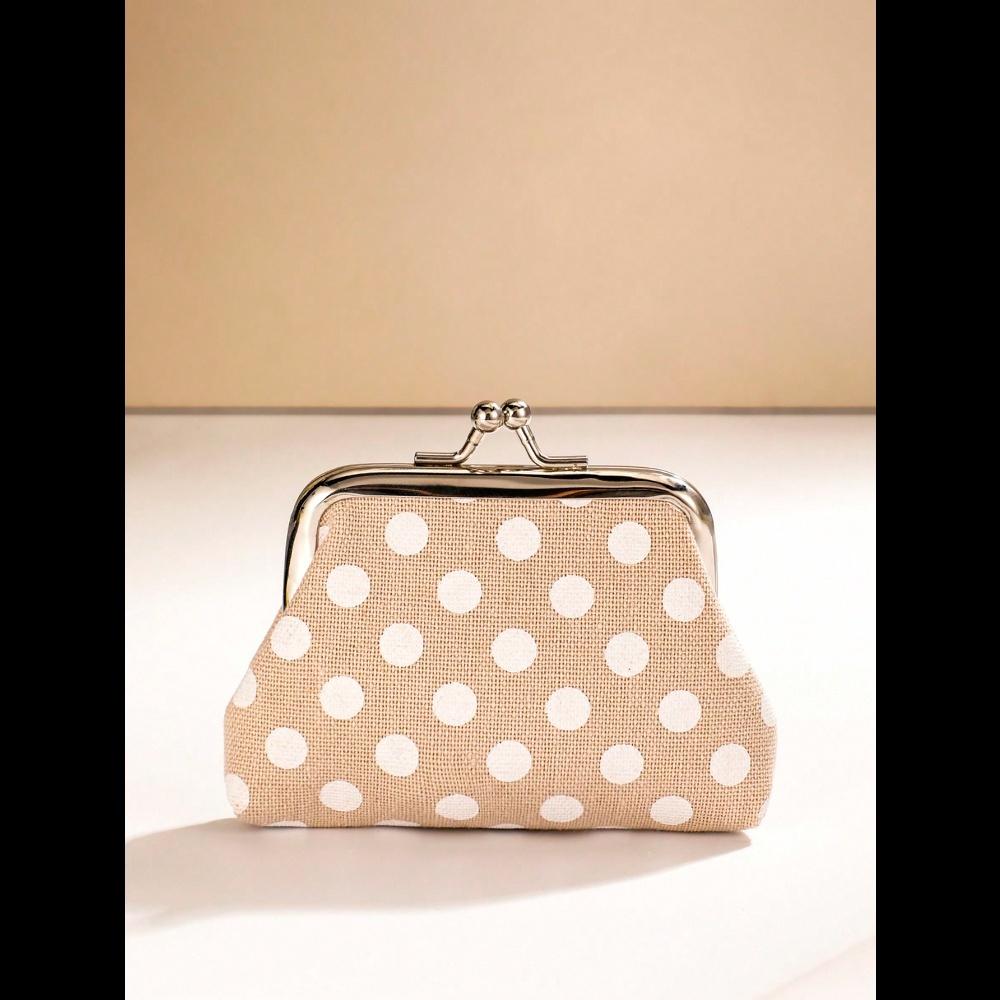 

Кошелек с графическим принтом в горошек Женский Стильный и универсальный Мода Для подарка на день рождения Для подарка Для офисных работников Для мужчин Для женщин Для женщин Кошелек