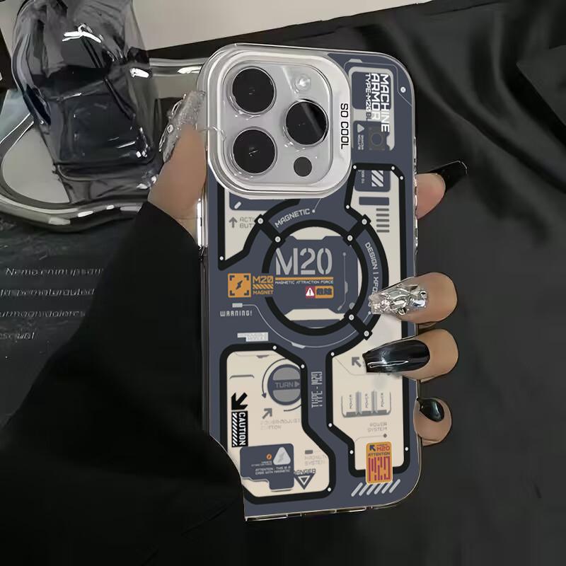 Mecha-Style Graffiti Phone Case for Xiaomi Redmi Note 7 8 9 9S 10 11 12 13 14 Pro Plus 4G 5G Anti Fall Matte Back Cover