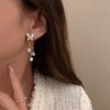 Elegant Butterfly Tassel Earrings with Full Diamond Design