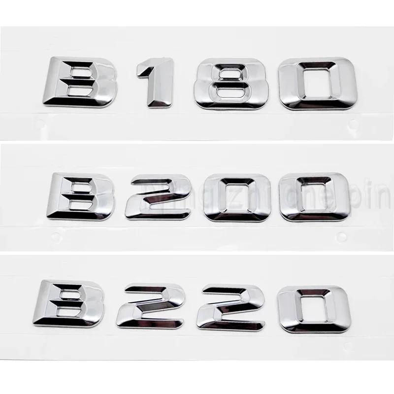 3D Car Tail Box Number Stickers for Mercedes Benz B Class B35 B45 B63 B180 B200 B220 B250 B260 B300 Rear Trunk Emblems Bagde