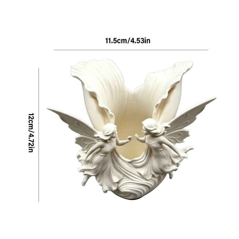 Decorative Angel Wing Storage Cup Stationery Holder Plastic Container Perfect for Pencils Pen and Small Items