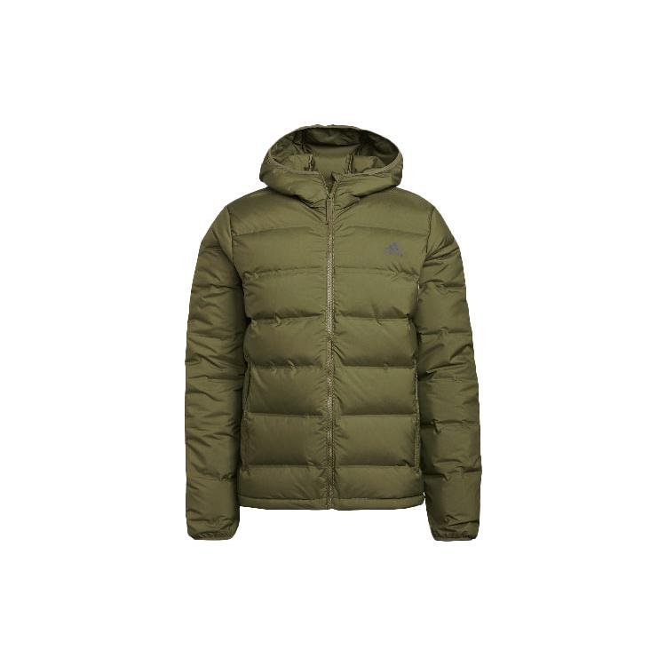 

New Adidas Helionic Down Jacket Winter Men s Green GU3954 M
