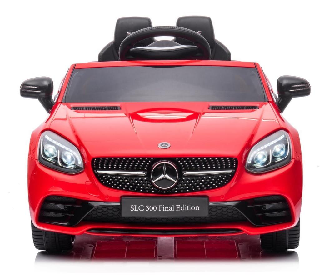 Battery Powered Car Mercedes Benz Slc300 Red, Sounds, Lights, Remote Control
