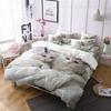 3D Digital Printing 2/3pc Animal Cat Pattern Quilt Cover Pillowcase Double Bed Set Cover Quilt Soft Microfiber Bedding Set