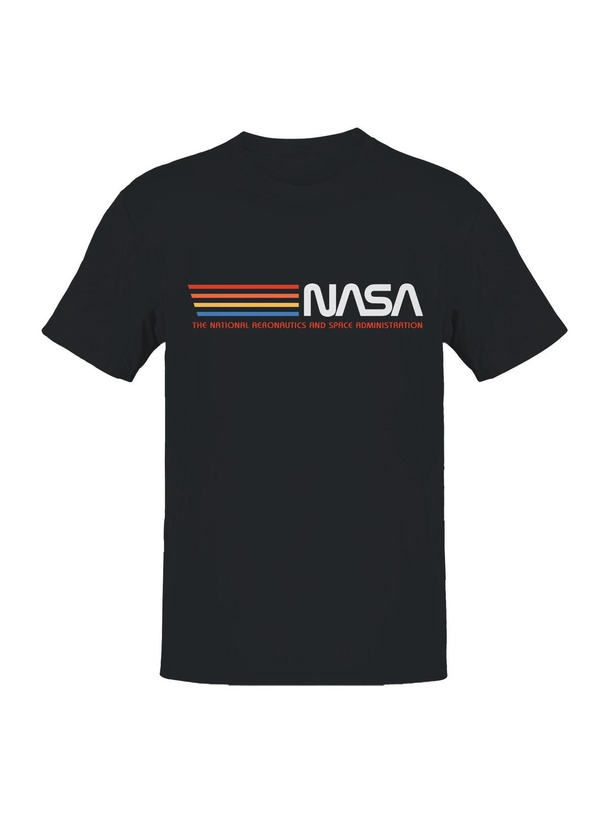 Мужская футболка с логотипом Nasa Retro Stripes, официально лицензированная 4XL