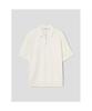8SECONDS Formal Half-Zip Collared Neck Short Sleeve Knit Ivory
