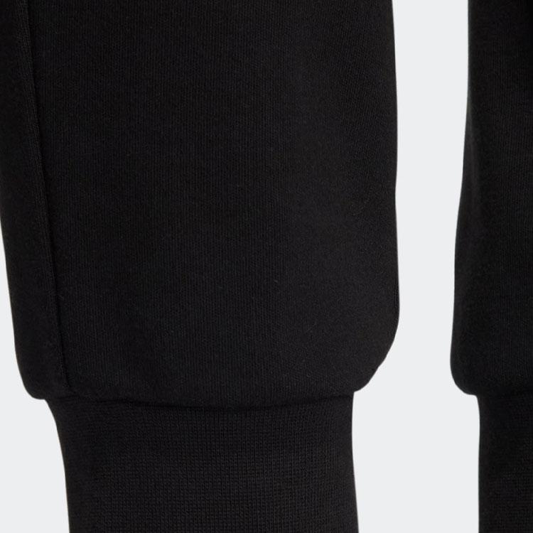 adidas Letter Print Elastic Waist Cuffed Sports Pants Women Pants Black IC4474