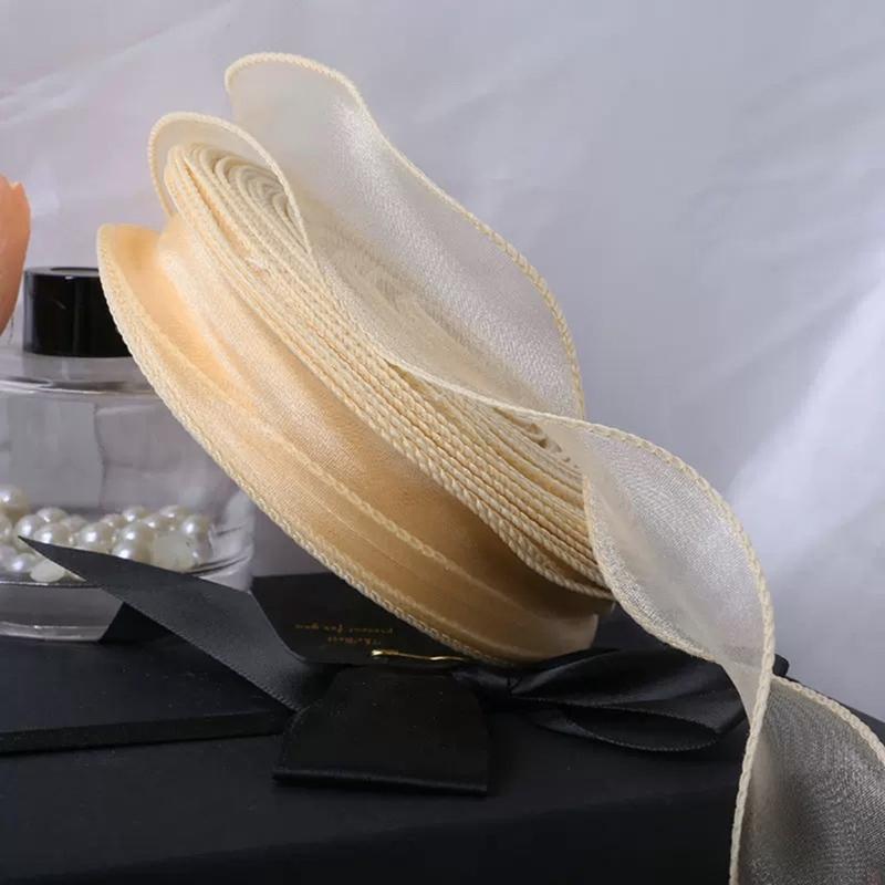 Soft Ruffled Tulle Ribbon In Assorted Color For Baking Flower And Craft