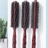 Curly hair comb Blow straight hair styling comb Natural bristle hair round roller comb Household resistant comb