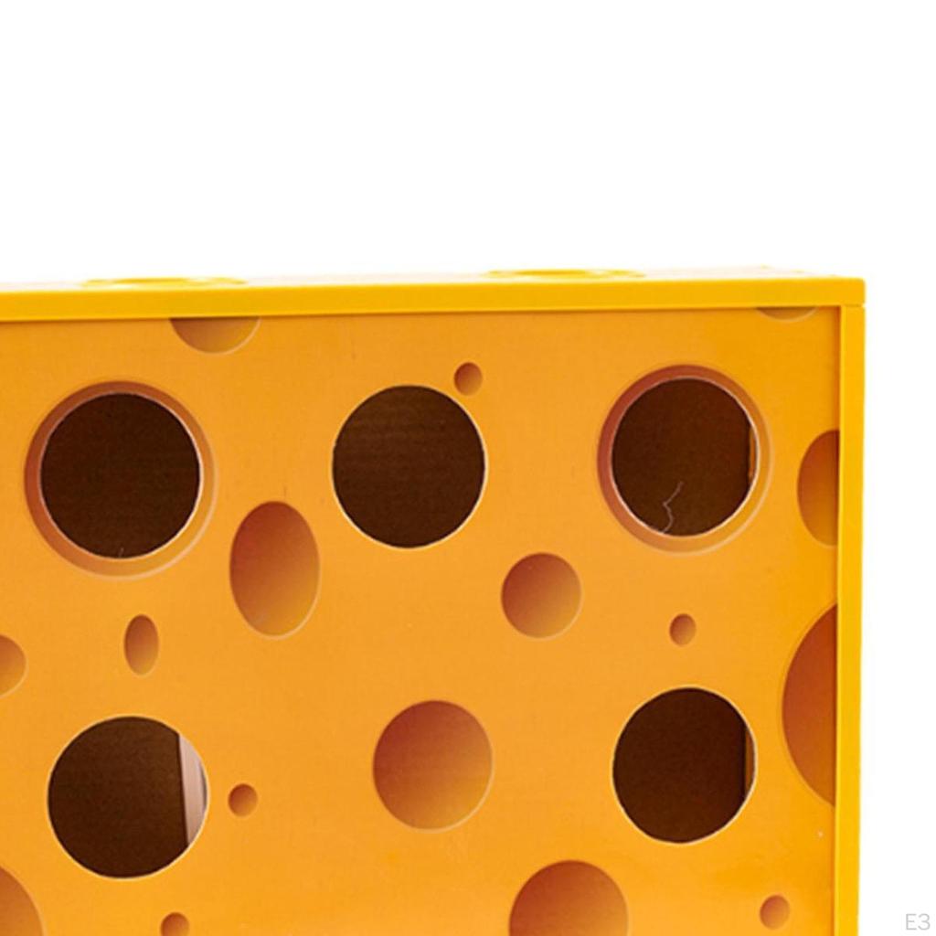 Automatic Cat Toy, Cardboard Design, Cheese Box, Activity for Small And Medium Cats