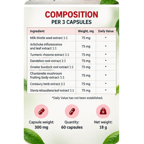 El'Devinal – Liver and Digestive Support, 30 Capsules