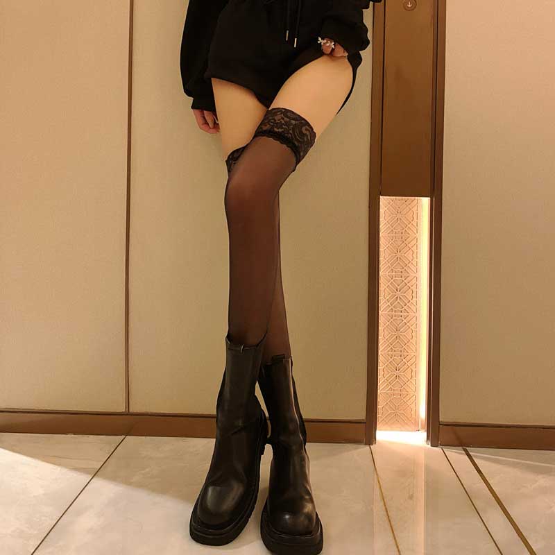 Women Long Stockings Sexy Socks Thigh High Stocking Belt Transparent Sexy Party Club Sexy Stockings