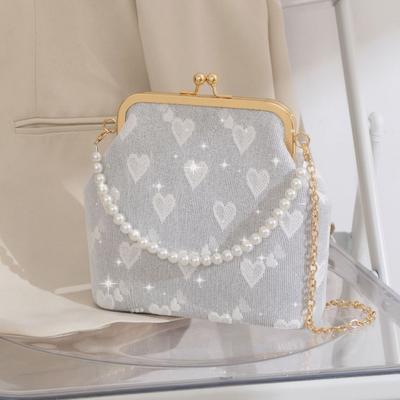 Nieuwe schoudertas, handtas in retrostijl, klassieke Hanfu-tas, liefde clip kettingtas.