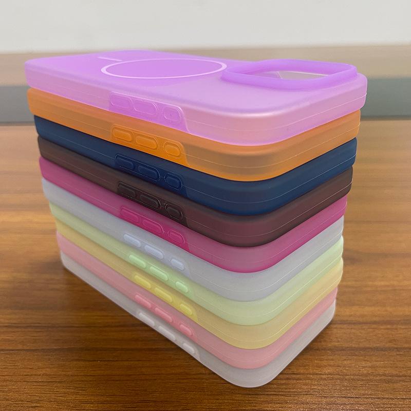 ins cream wind fake magnetic silicone mobile phone case is suitable for iPhone11-11 full series anti-skid and anti-drop protective case