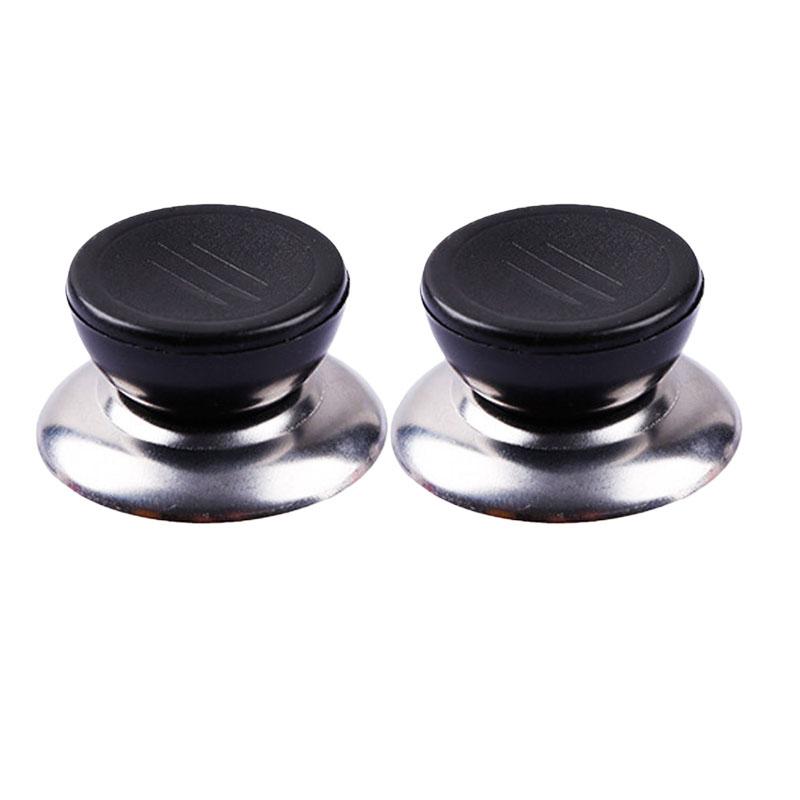Universal Pot Lid Handle Mounting Screw Kitchen Cookware Replacement Handle Stainless Steel Base Round Plastic Fixed Knob