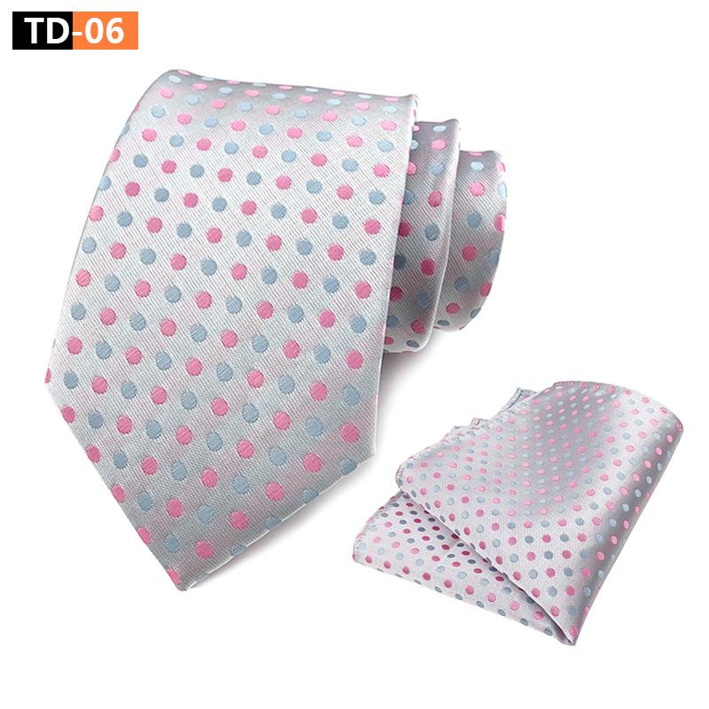 Suit Polka Dot Polka Dot Elegant Atmospheric Suit Tie Pocket Towel Suit