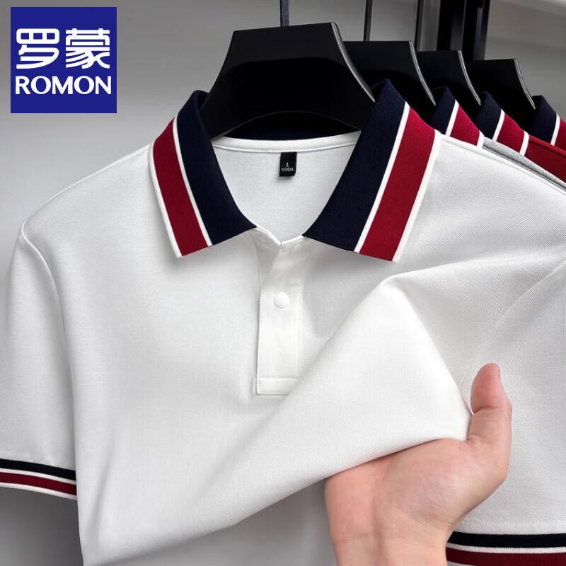 Luomeng Men s Short Sleeve Polo Shirt M