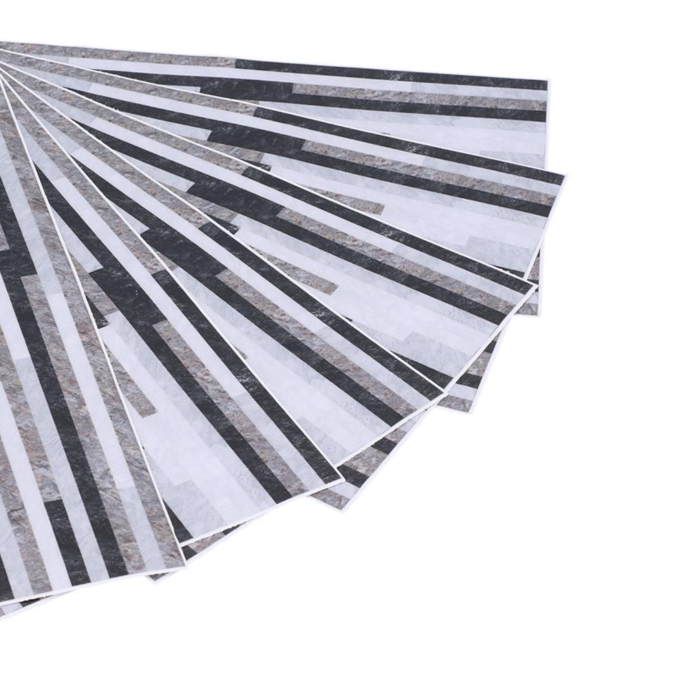 6pcs Waterproof Wall Sticker Contact Paper Peel and Stick Wallpaper Marble Tile Sticker For Bedroom