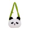 New Flower Panda Doll Plush Bag Children's Versatile Grab Machine Doll Small Bag, Cute Panda Doll Diagonal Span