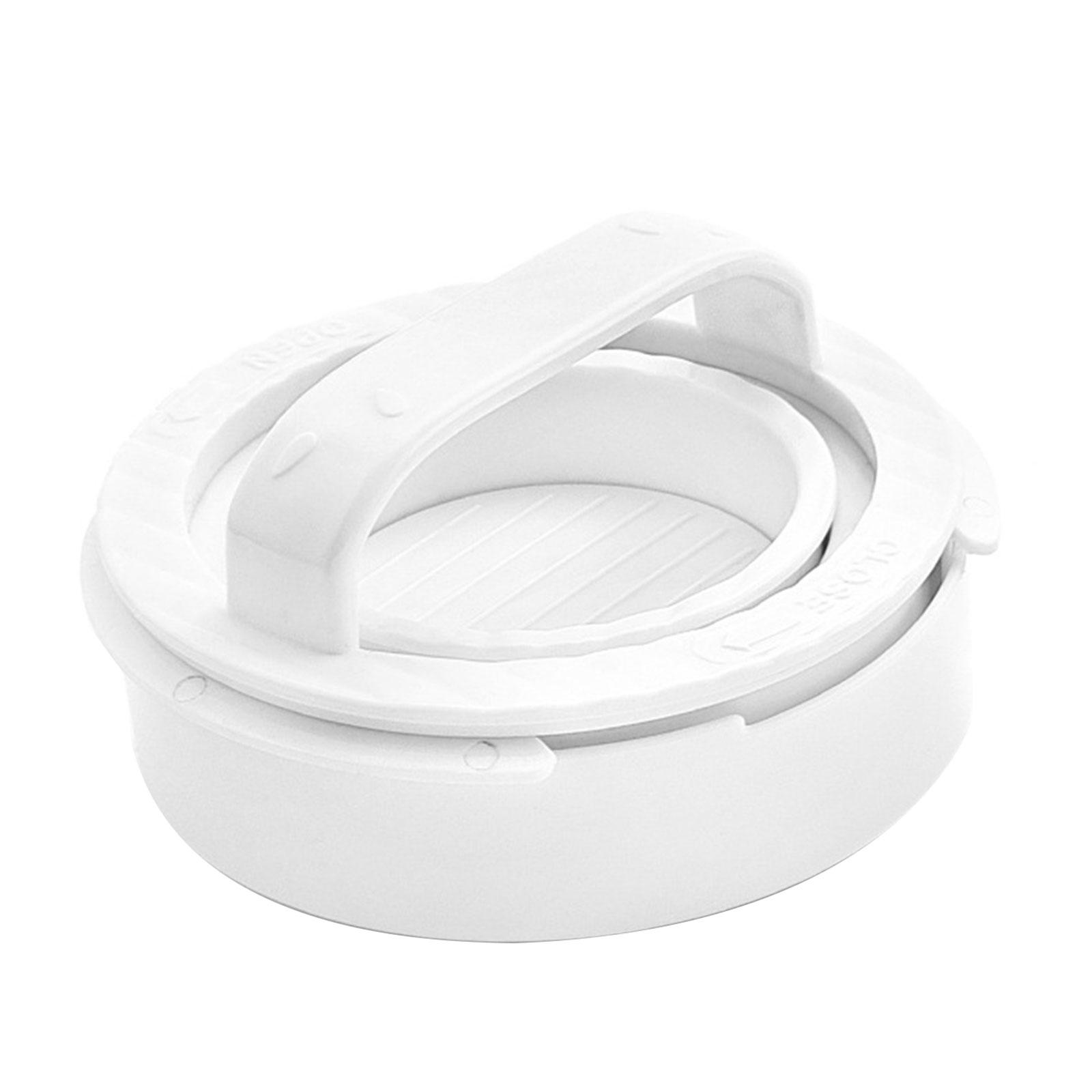 

Багатофункціональний прес для фаршу, форма для приготування гамбургерних котлет, пластиковий, безпечний для миття в посудомийній машині, пристрій для приготування бургерів, кухонний гаджет для домашнього приготування білий