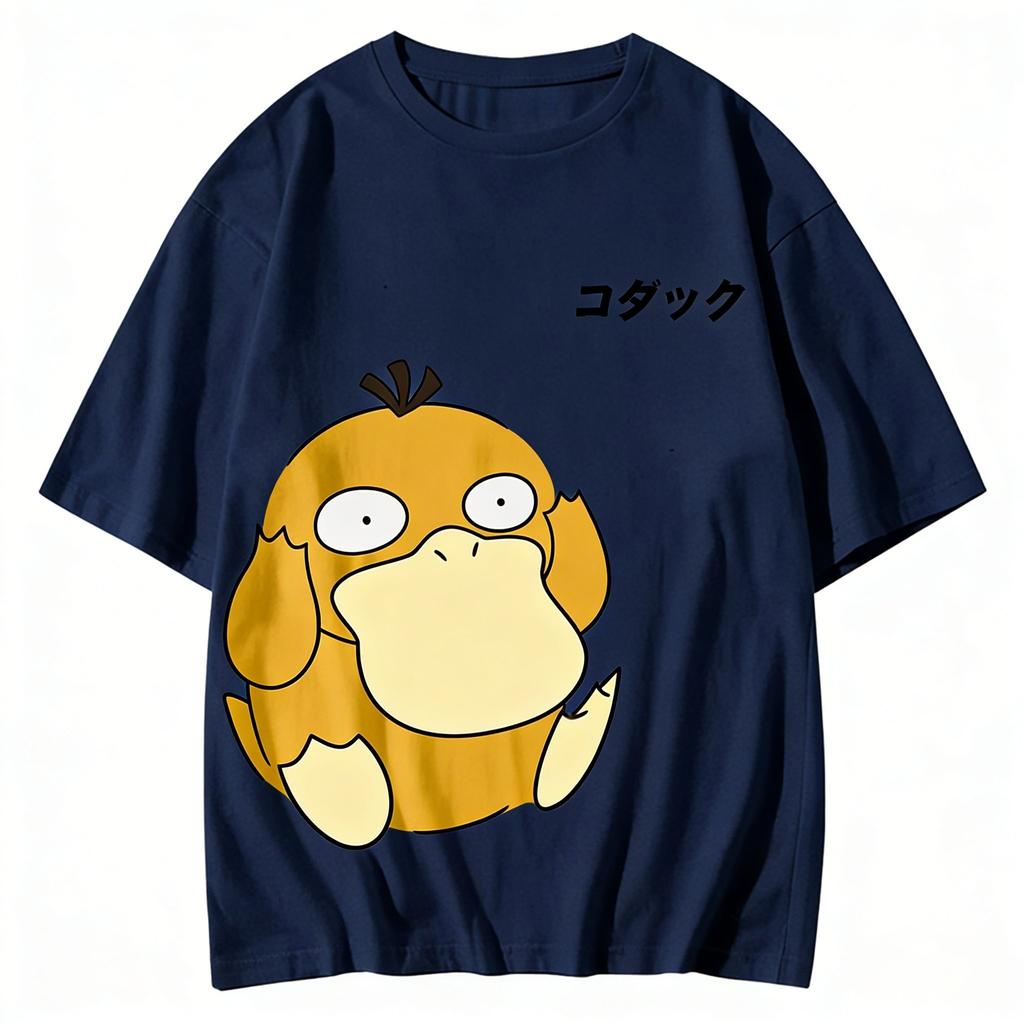 Psyduck Graphic T-shirt Man Women Short Sleeve Tee Anime Print Casual Tops Summer Streetwear Unisex Y2k Clothes