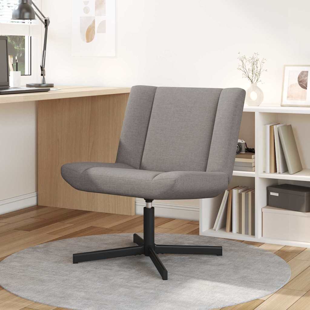 Swivel Chair Beige 63 x 75 x 76 cm Fabric