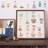 50PCS Ins Style Bottle Stickers Skateboard Laptop Art Picture Living Coffee Phone Coffee Decoration Luggage Case Art Sticker