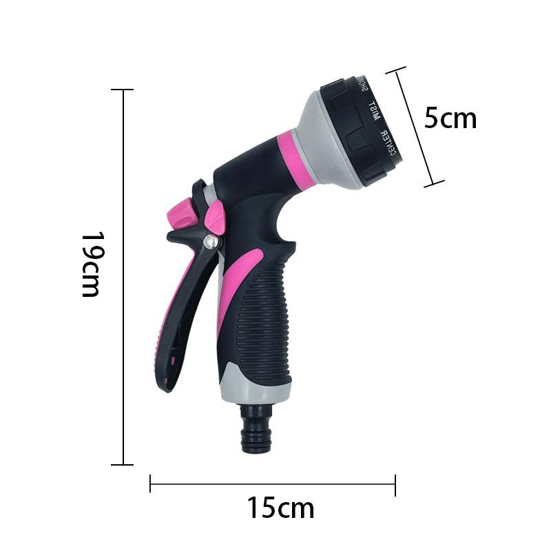Hochdruck-Sprühdüse Für Garten & Autowäsche – Schwarz, Mit Rotationsschalter, 2,9 X 17,5 Cm