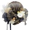 Hair Accessory for Coming-of-Age Ceremony, Pre-wedding Photoshoot, Silver Daisy, Sola Flower, Hydrangea, Ribbon, Mizuhiki (decorative Cord), Berries,